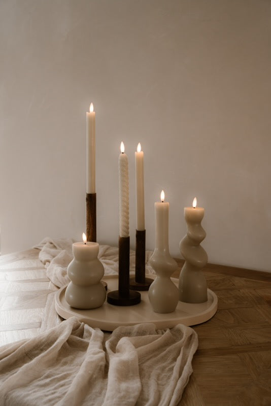 JUNOfires LED dinerkaarsen  | set van 2