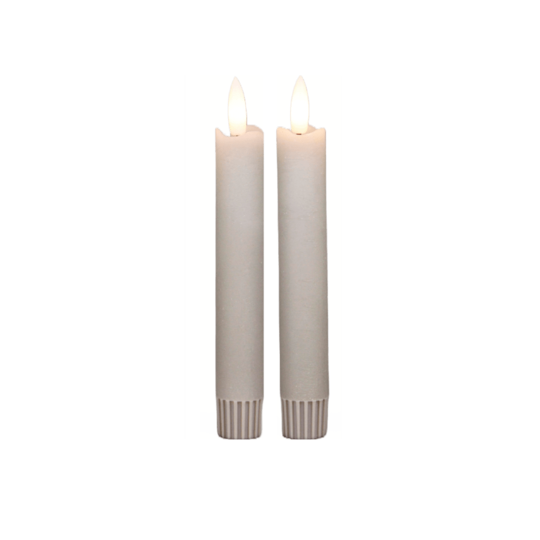 JUNOfires LED dinerkaarsen  | set van 2