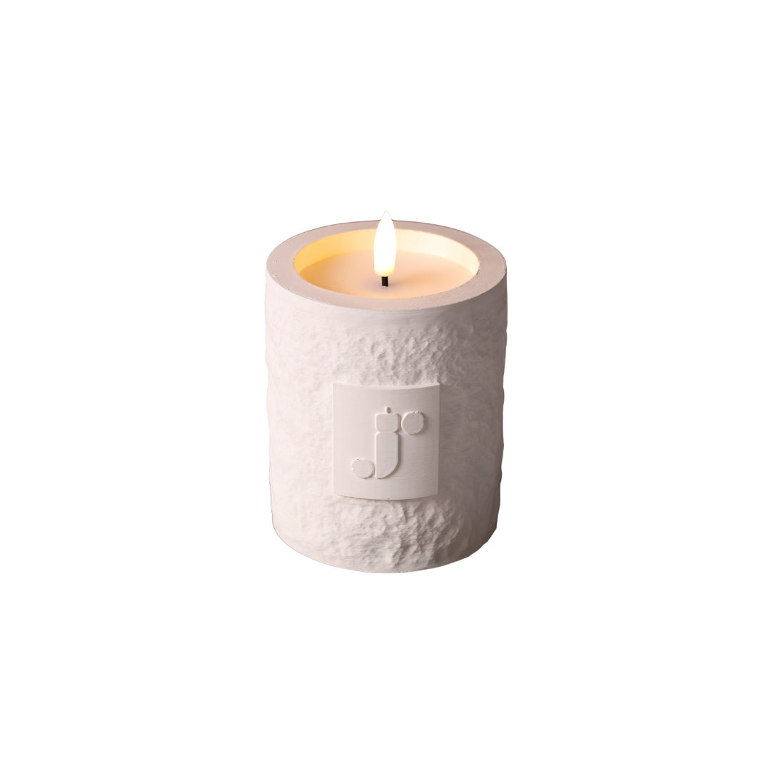 JUNOfires LED kaars | Concrete Calm